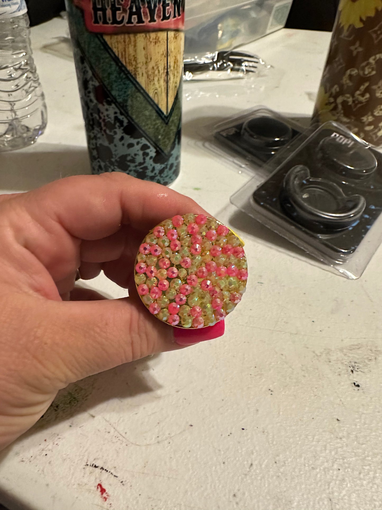 Rhinestones pop socket