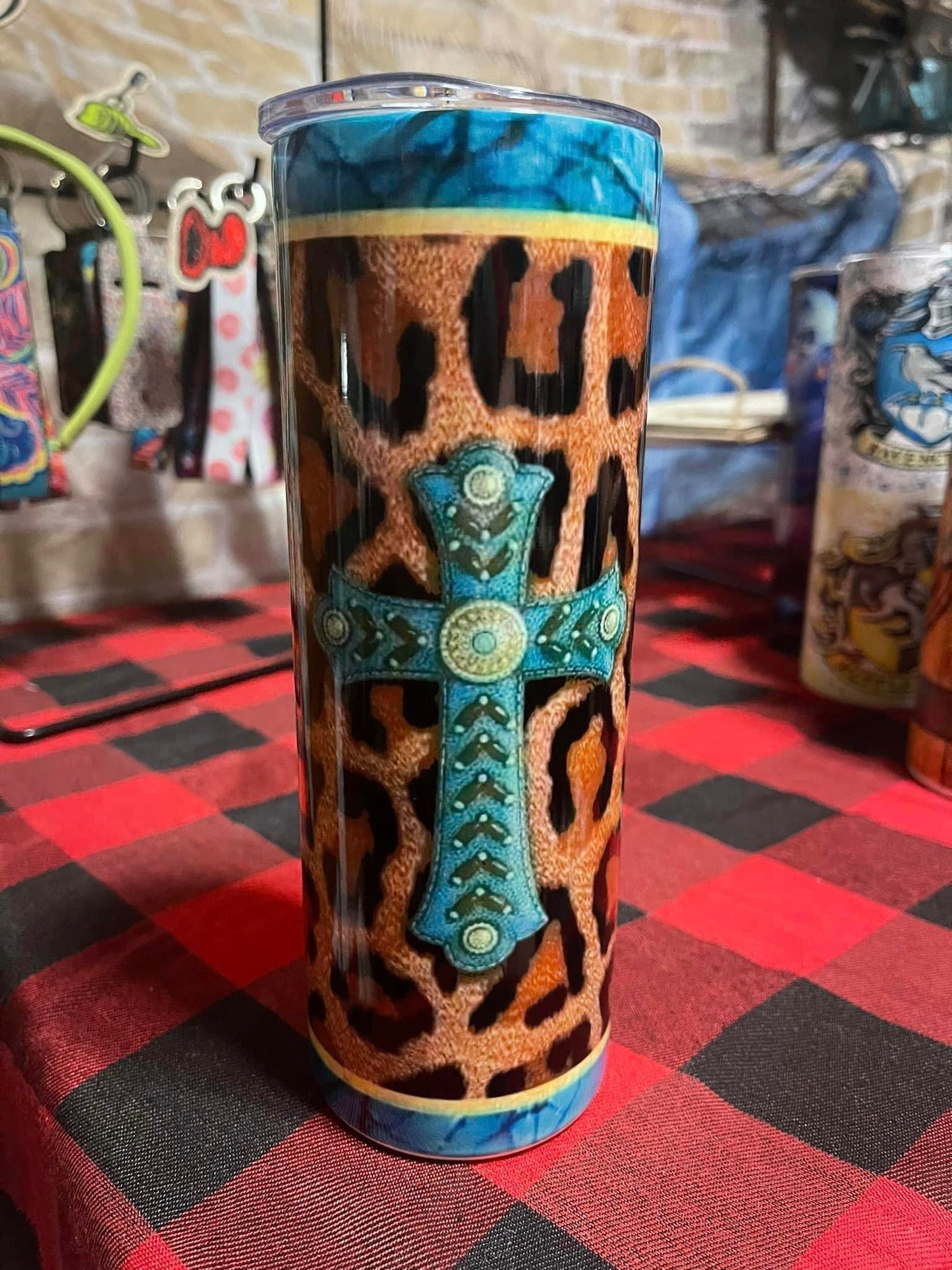 Teal cross