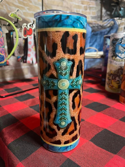 Teal cross